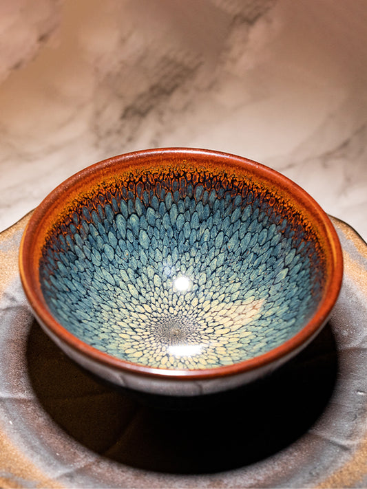 Master Handmade Partridge Feather Tea Bowl