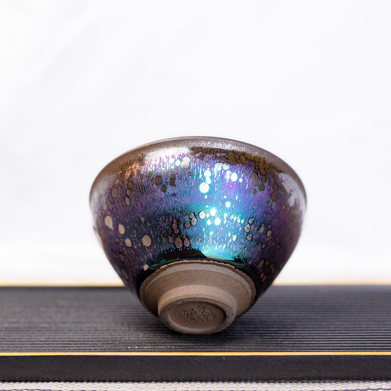 Colorful Flambe Glaze Tea Bowl