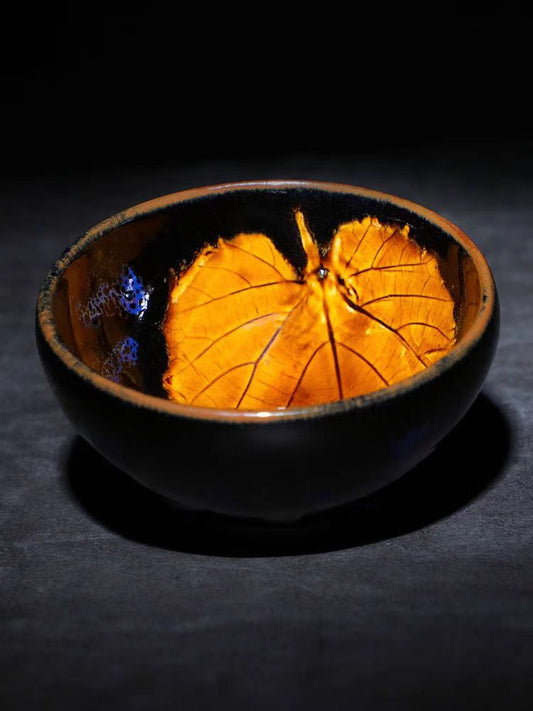 CAI BIN LONG  Handmade Hundred Flower Tea Bowl